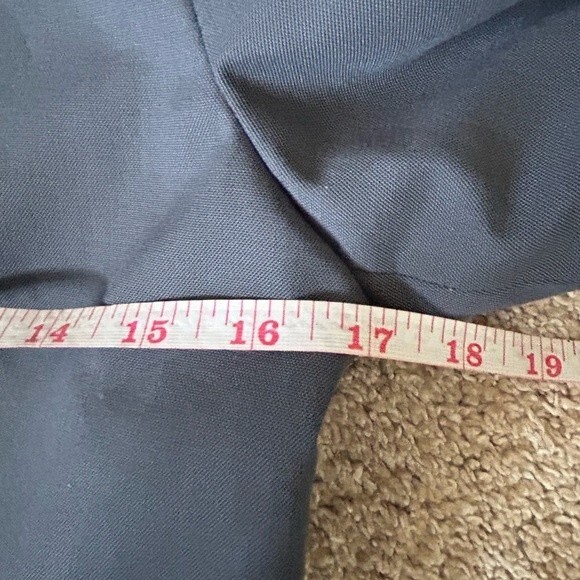 DKNY City Fitted Jacket Size 4 Gray two button pockets - Picture 3 of 9
